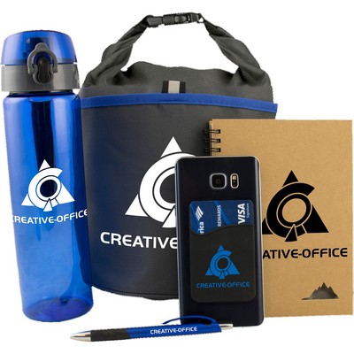 New Hire Welcome Set with Bottle, Notebook & Smartphone Wallet